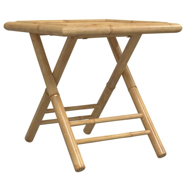 vidaXL Mesa de Jardim Dobrável 45x45x45 cm Bambu - 3167194538