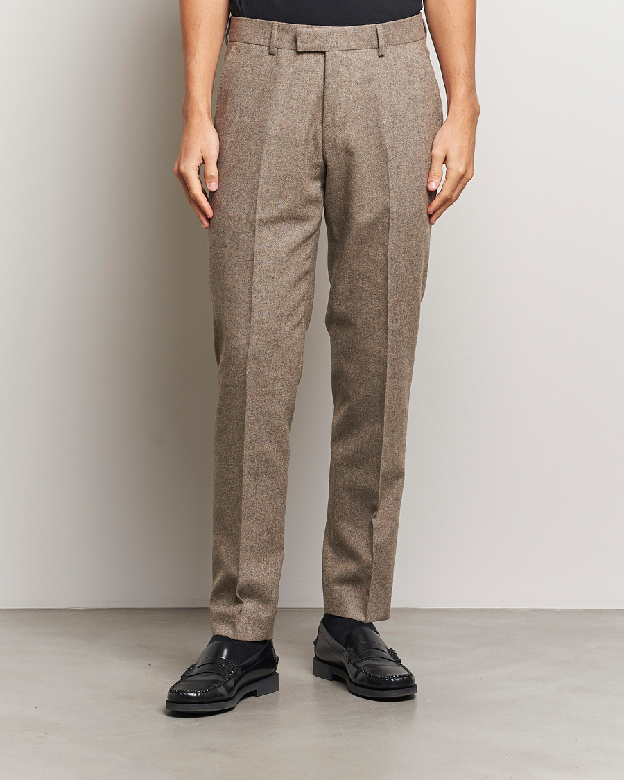 Tiger of Sweden Tenuta Brushed Wool Trousers Burlywood