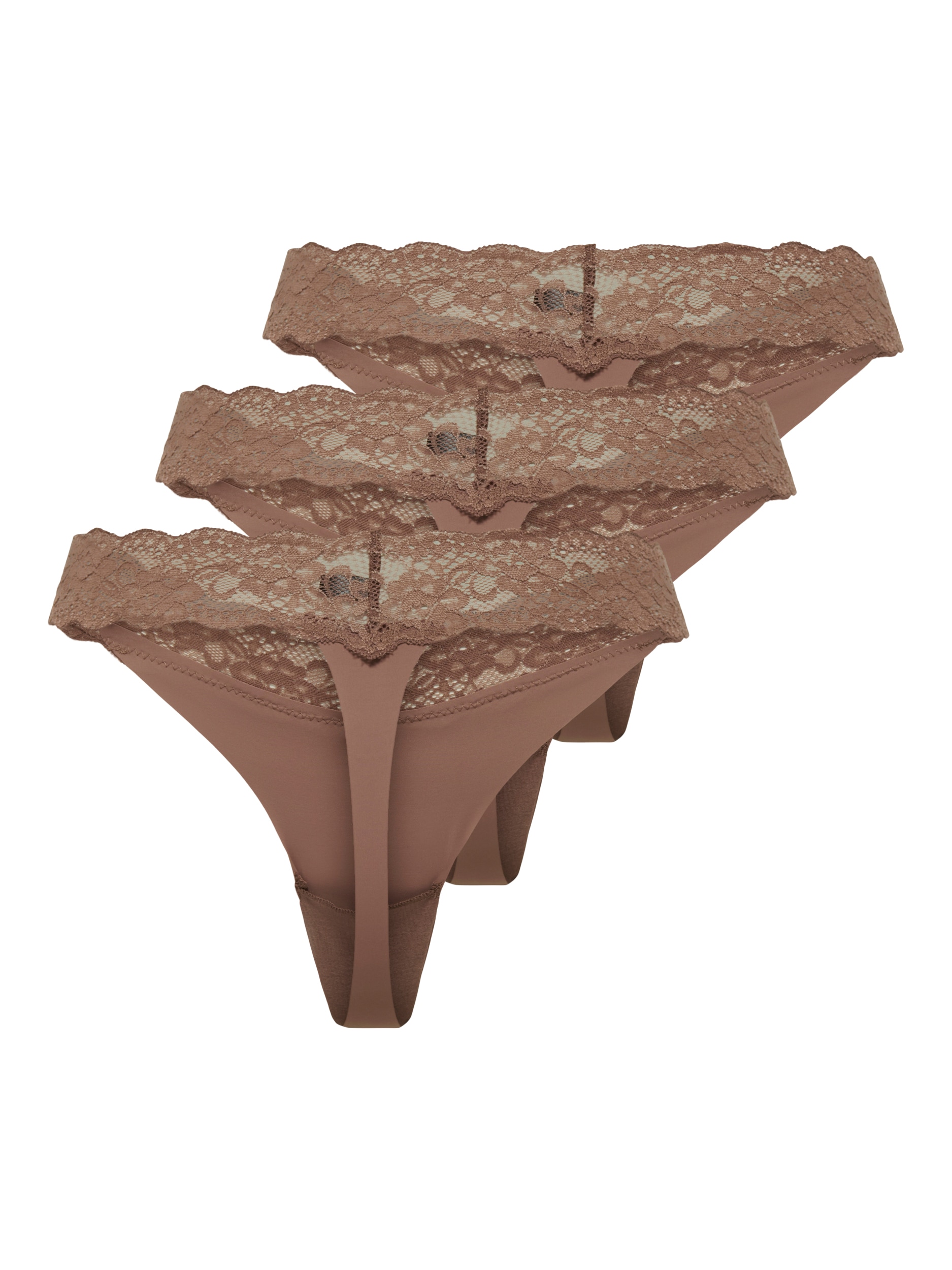 ONLY Tanga »ONLCHLOE LACE S.S THONG 3-PACK ACC«, 3 Stk.