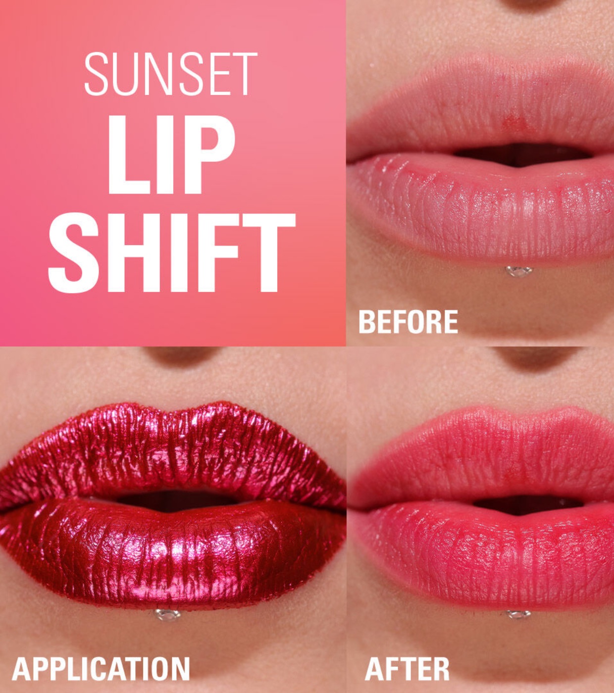 Revolution - Lip Tint Stain Sunset - Flushed Pink