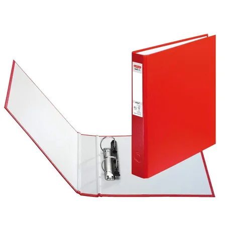 Herlitz Ringbuch mit 2-Ringmechanik, DIN A5, rot, 10 Stück