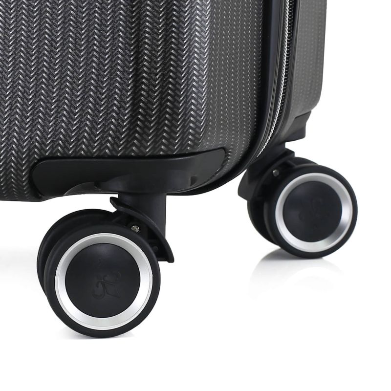 Lot de 3 valises rigides 379 Extensibles 55, 66 et 76 cm Noir