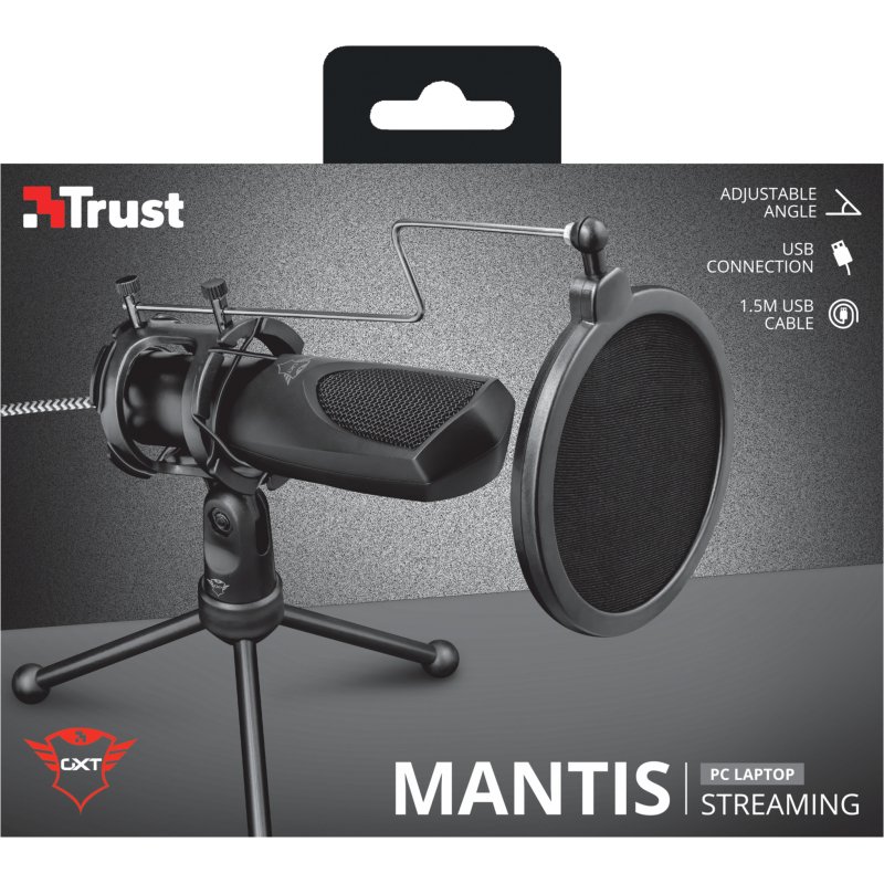 Trust GXT 232 Mantis Noir Microphone de PC