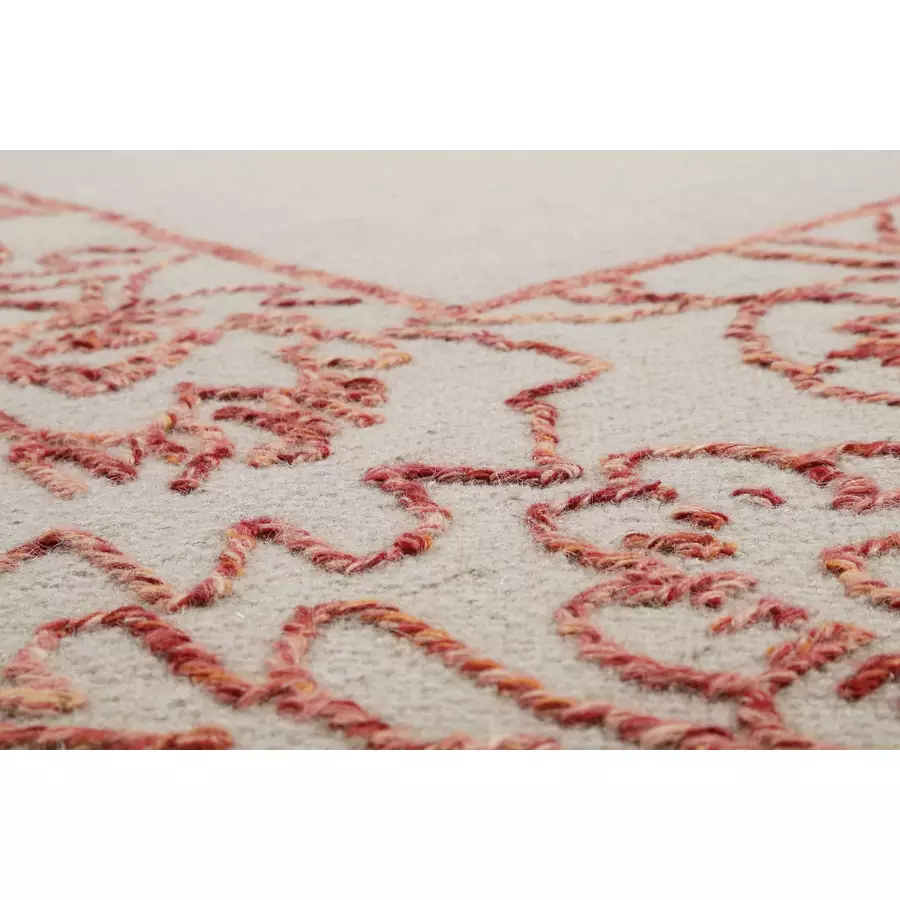 Esprit Kurzflorteppich Kayla Kelim Border rot