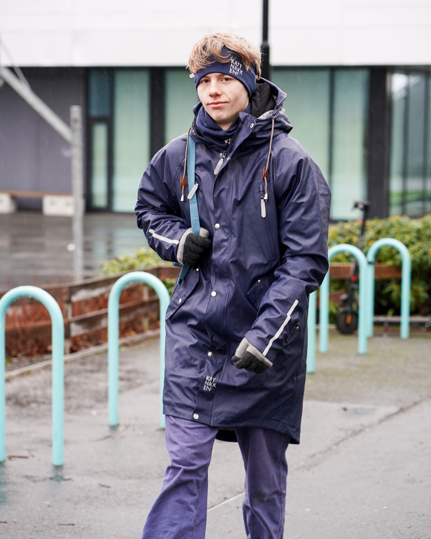 Kattnakken Regnparkas Ekstra Ermlengde, Voksen<br>Fôret Regnparkas til Voksne –unisex-modell, Perfekt for Øsende Regnvær!
