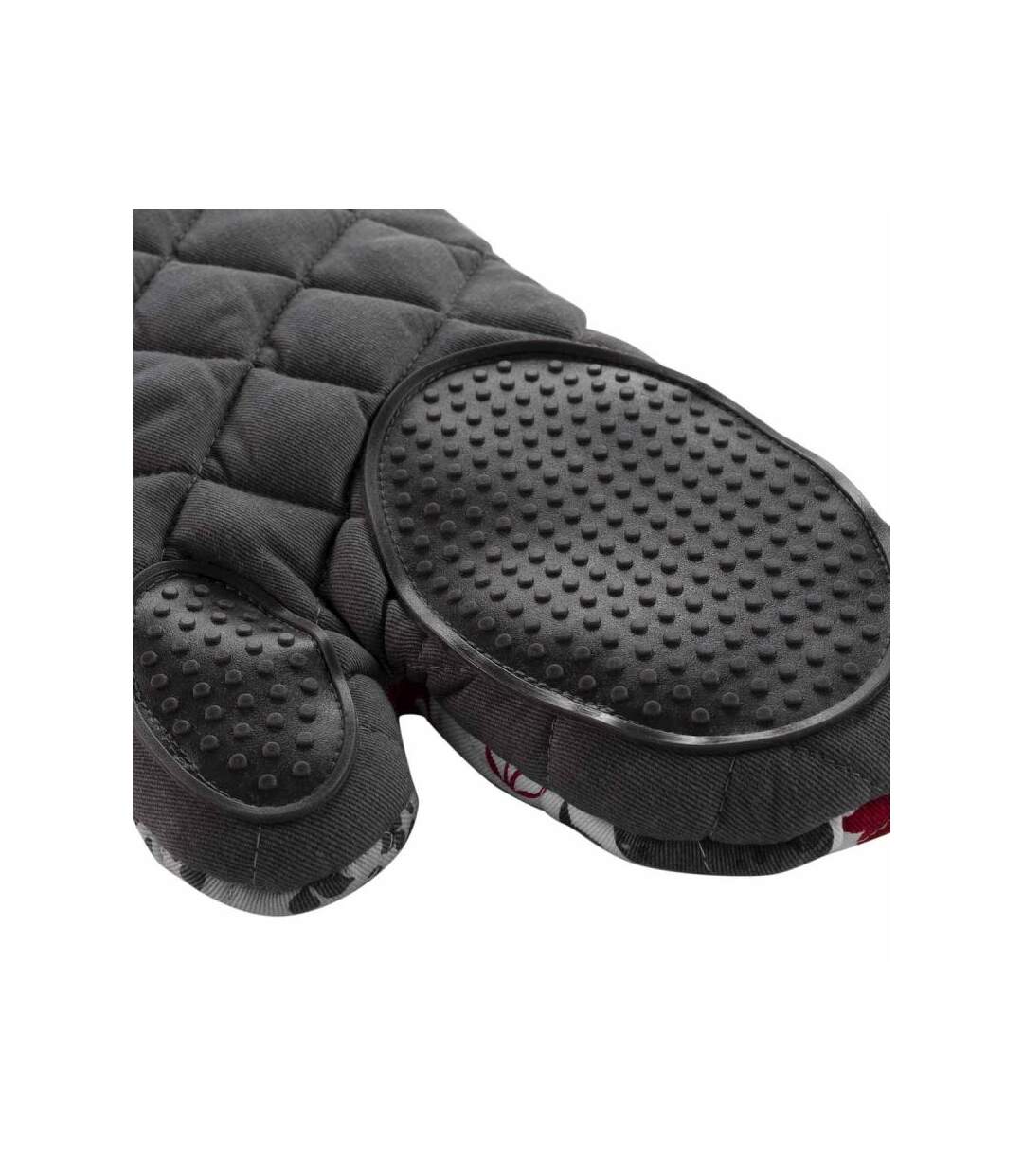 Gant de Cuisine Credence 30cm Gris & Rouge
