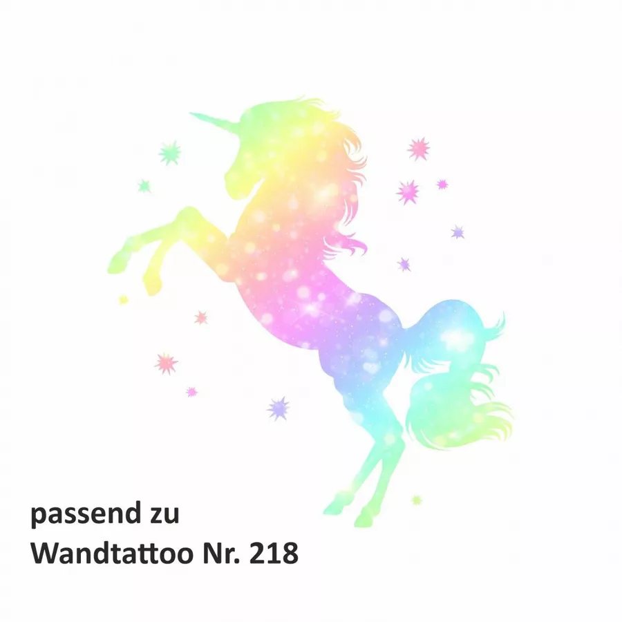 Nikima Wandtattoo 231 Wandtattoo Sterne Regenbogen bunt