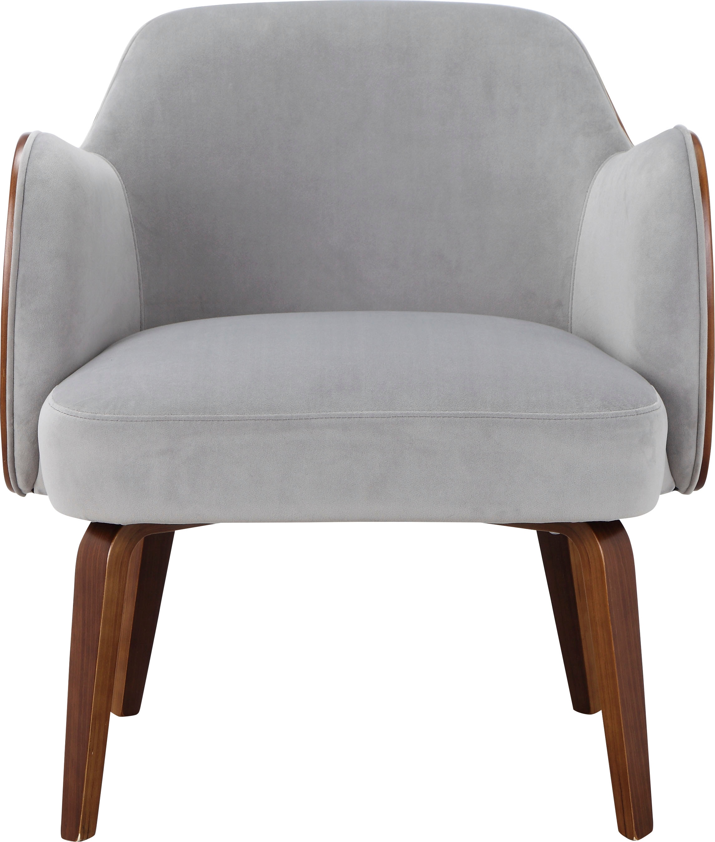 Home affaire Loungesessel »Eleena, Sessel Wohnzimmer,« 1 Stk. tlg. Stoff aus recyceltem Polyester, Beine aus Pappelholz, Sitzhöhe 47 cm
