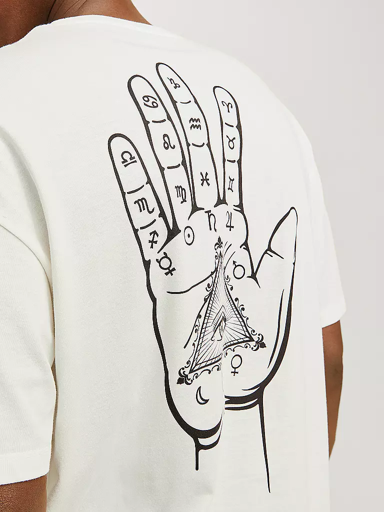 JACK & JONES T-Shirt JJMYSTIC beige