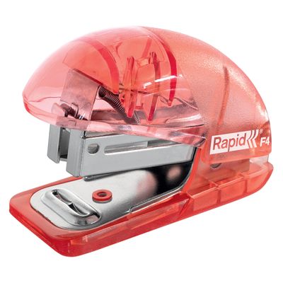 Rapid - Mini Agrafeuse Colour'Breeze - capacité 10 feuilles - agrafes 24/6 ou 26/6 - Corail