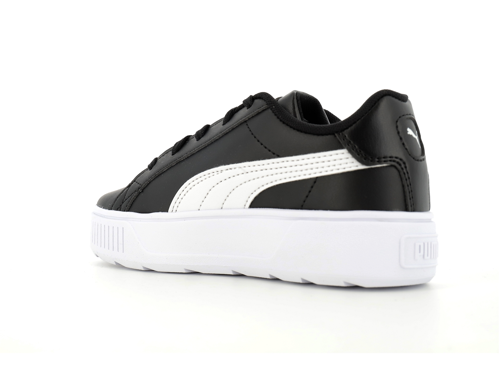 Puma-387375 Matières combinées Noir Blanc