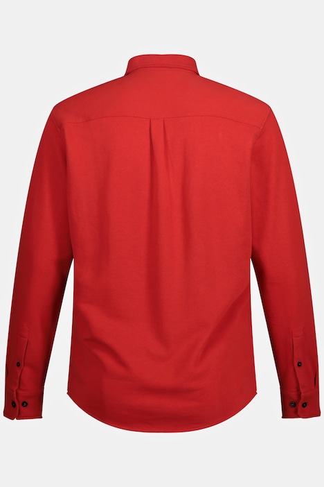Sweat-Hemd, Langarm, Kentkragen, Modern Fit