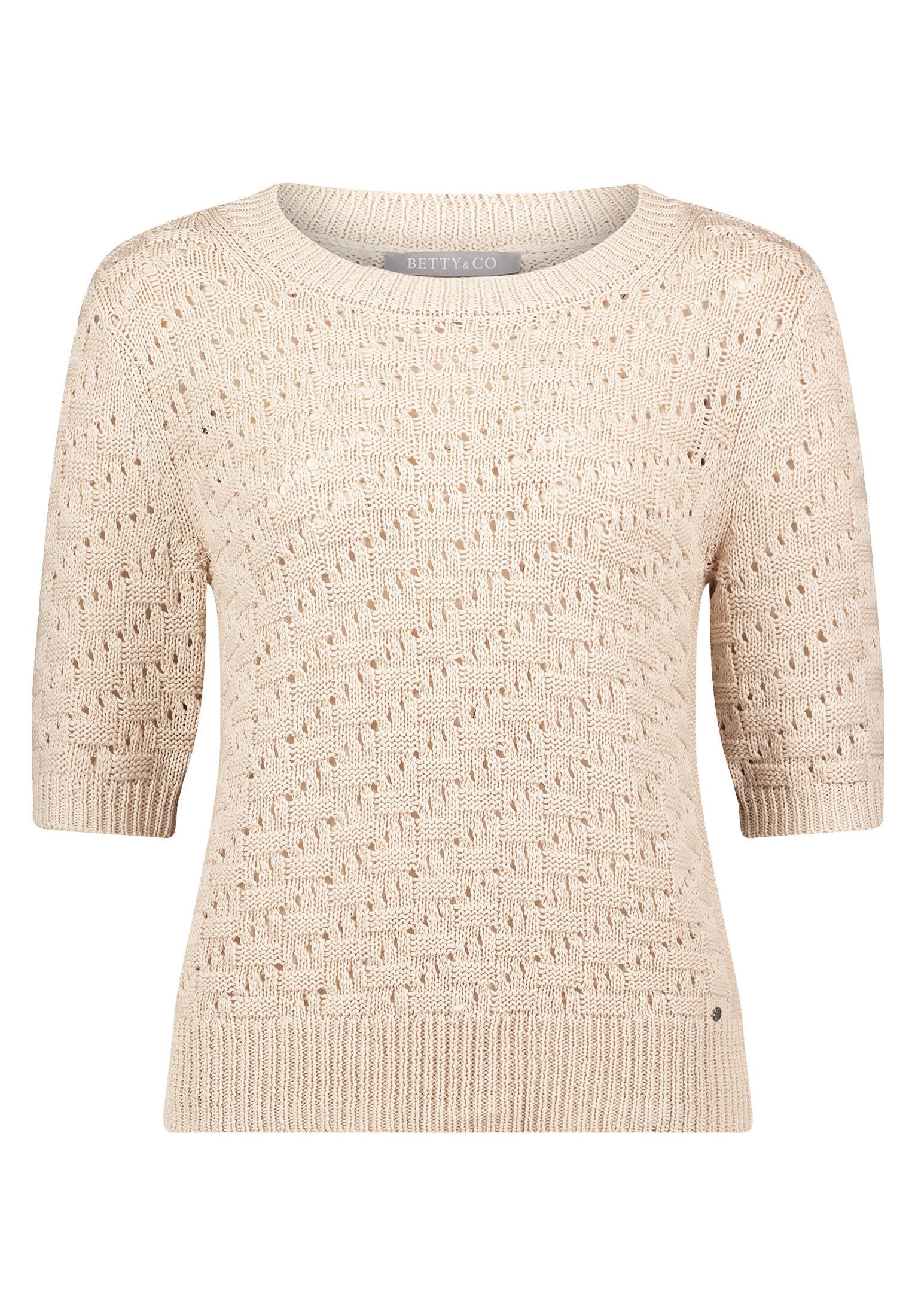 Betty & Co| Damen Strickpullover mit Rundhalsausschnitt