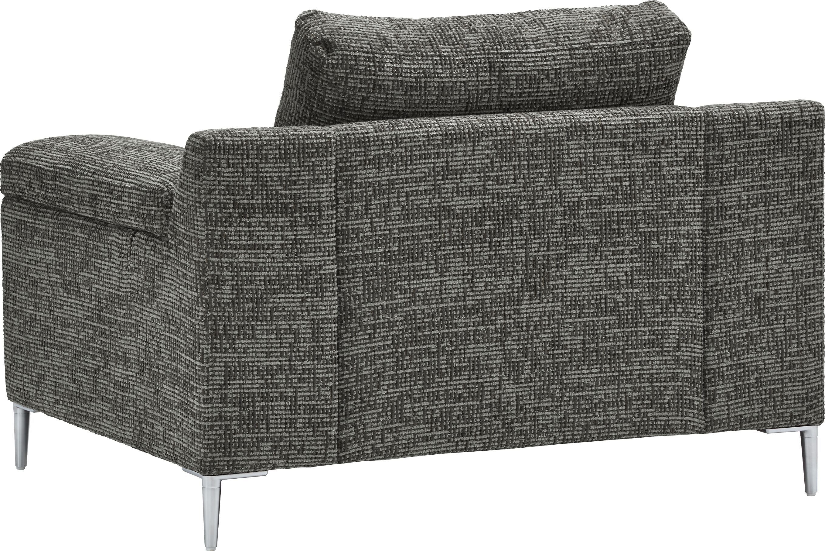 DIENER Sessel - Anthrazit / B: 99.0 cm x T: 92.0 cm x H: 81.0 cm