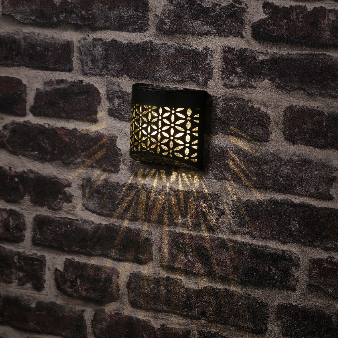 Lumineo Solar Wandlampe 2er-Set