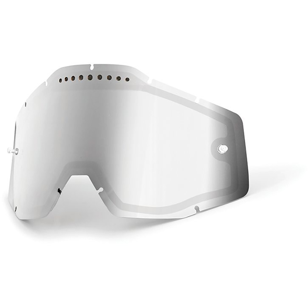 100% - Double Ecran Iridium Ventilé Racecraft/Accuri/Strata Gris