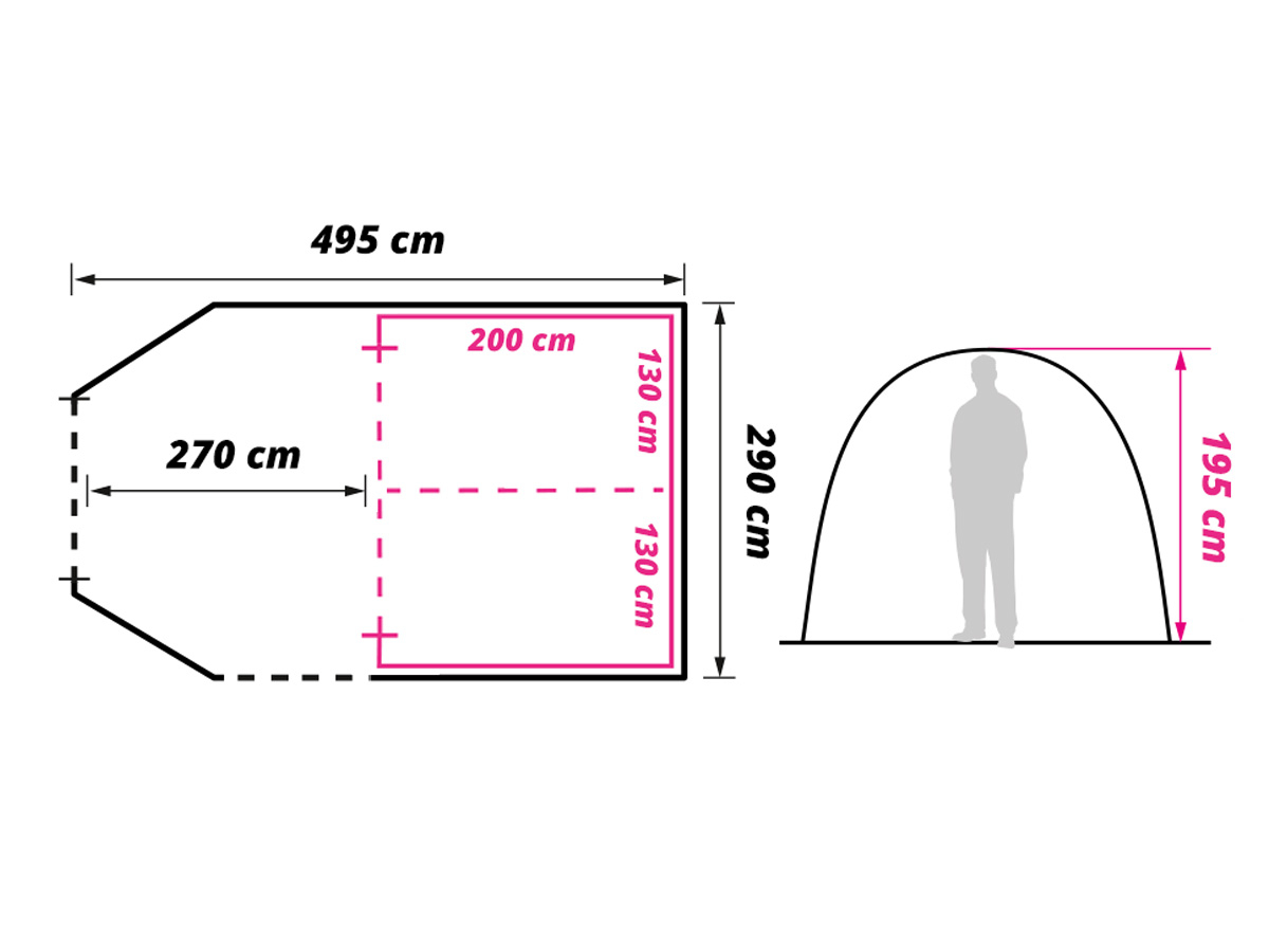 Obelink Optima 4 TC tunneltent