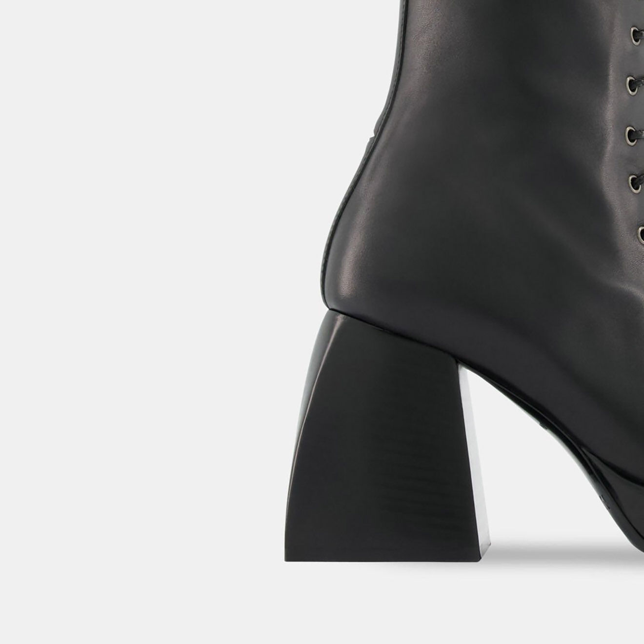 Nodaleto Bottines en Cuir Appo noires - Talon 8 cm