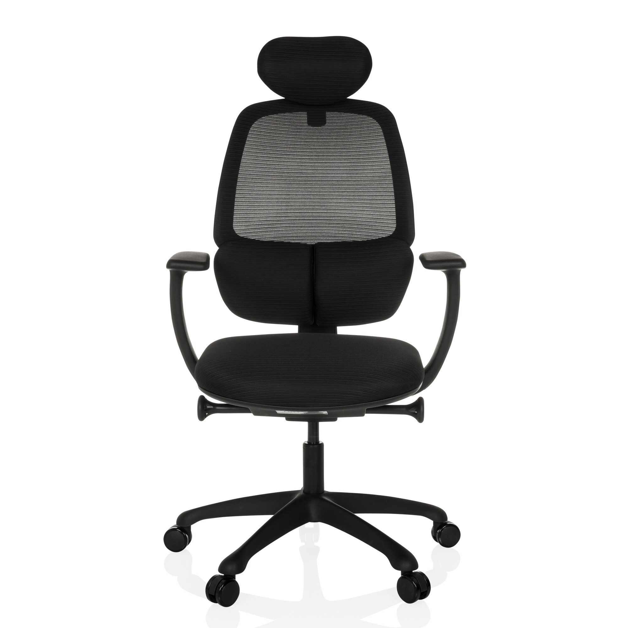 Profi Bürostuhl RI-COVER Stoff/Netzstoff mit Armlehnen (höhenverstellbar) hjh OFFICE