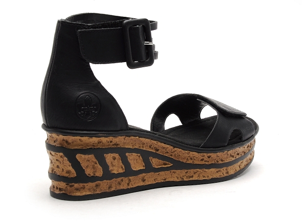 Rieker nu pieds talons femme 68194 noir
