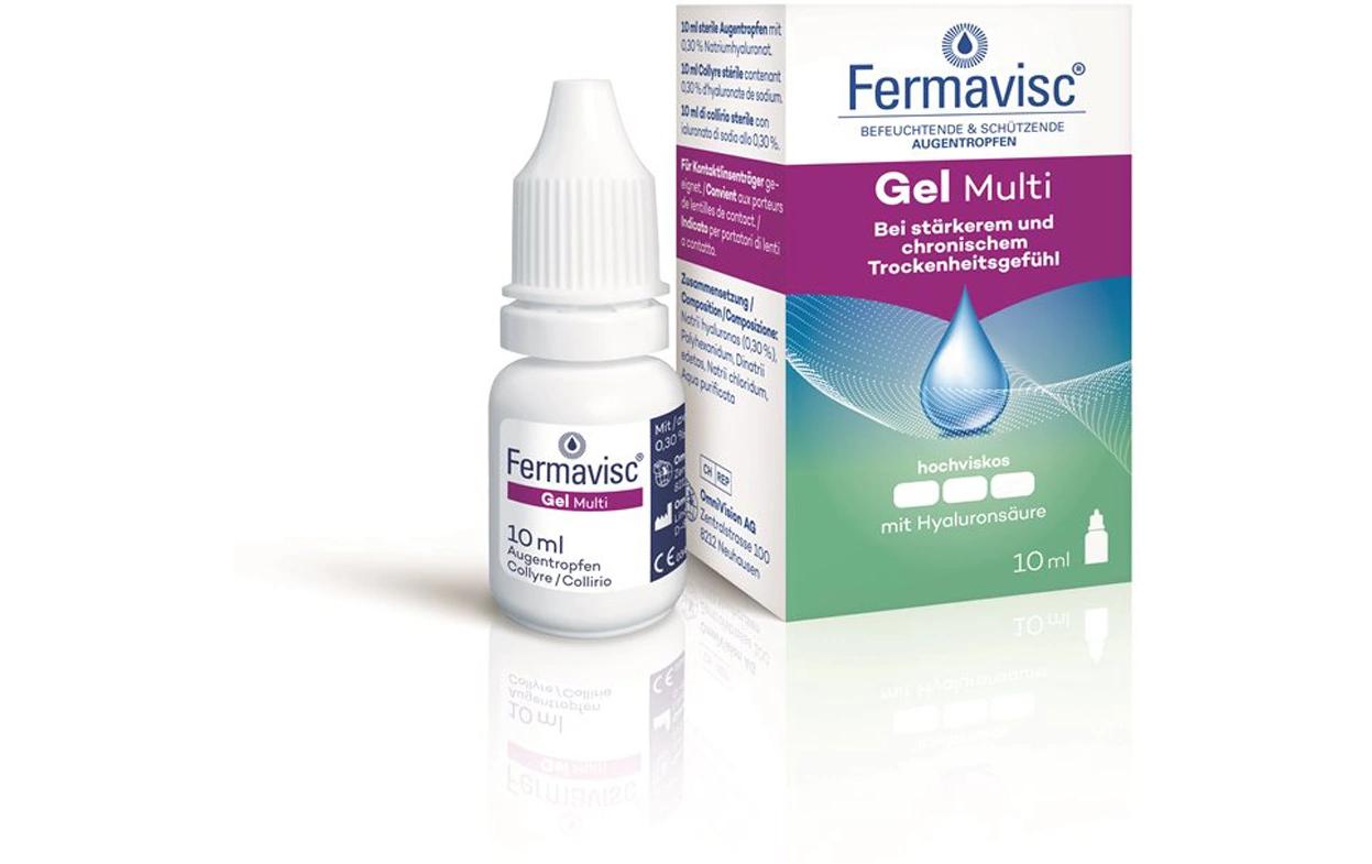 Augentropfen Fermavisc Gel Multi Tropfen 10 mlBefeuchtende Augentropfen