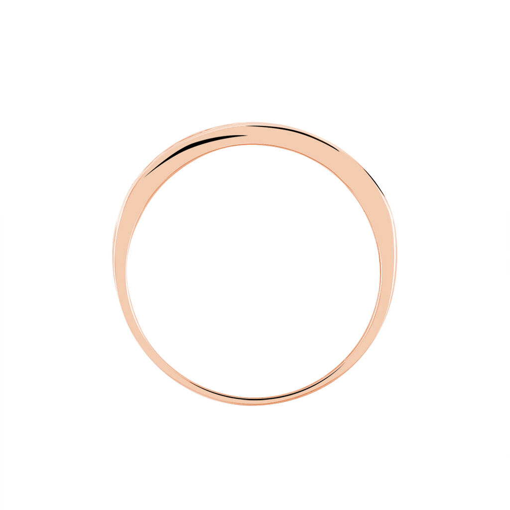 Bague Davila Or Rose Oxyde De Zirconium