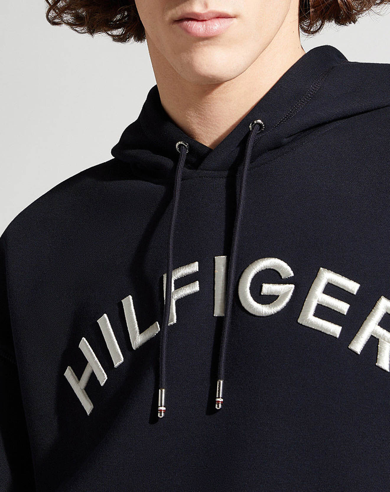 Tommy Hilfiger Sweat à capuche Arched bleu marine