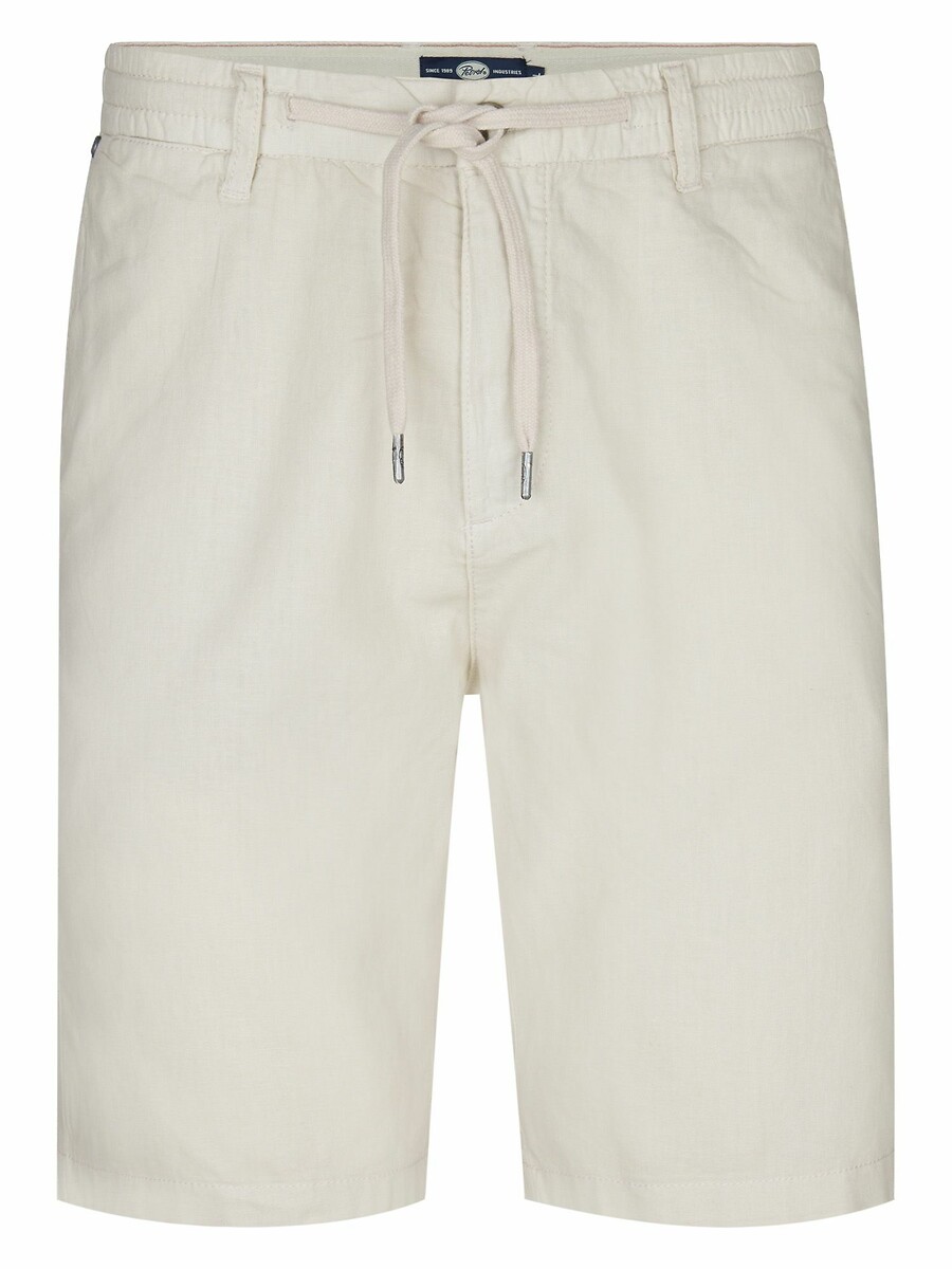 INDÚSTRIAS PETROLÍFERAS<br>Shorts de algodão e linho com cordão