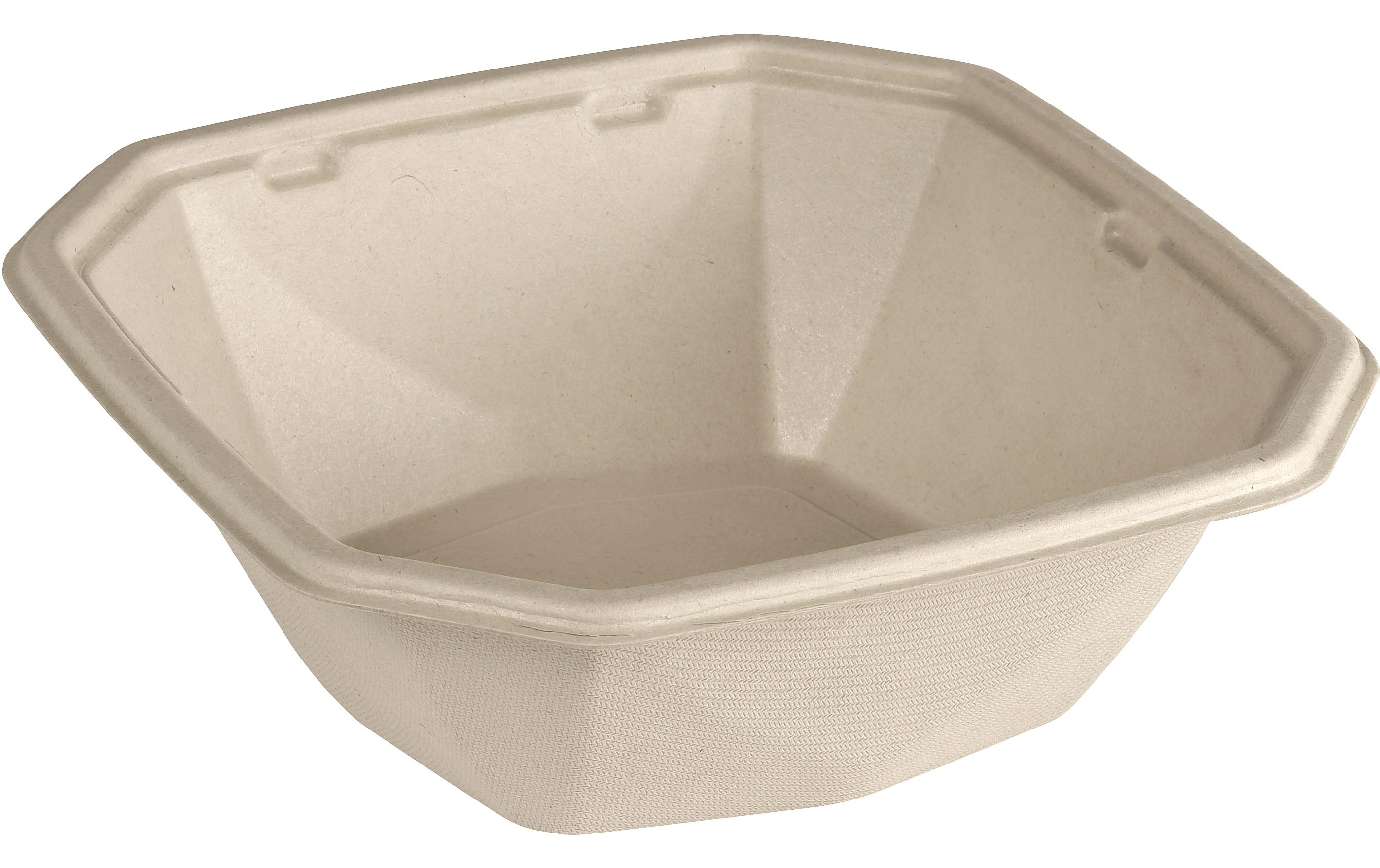Einweg-Schale 900 ml Braun 300 Stk/Krt (6 x 50 Stk)Octabagasse-Schalen
