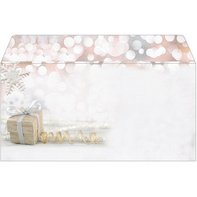 Enveloppe à motif de Noël 'Silent Night', format long