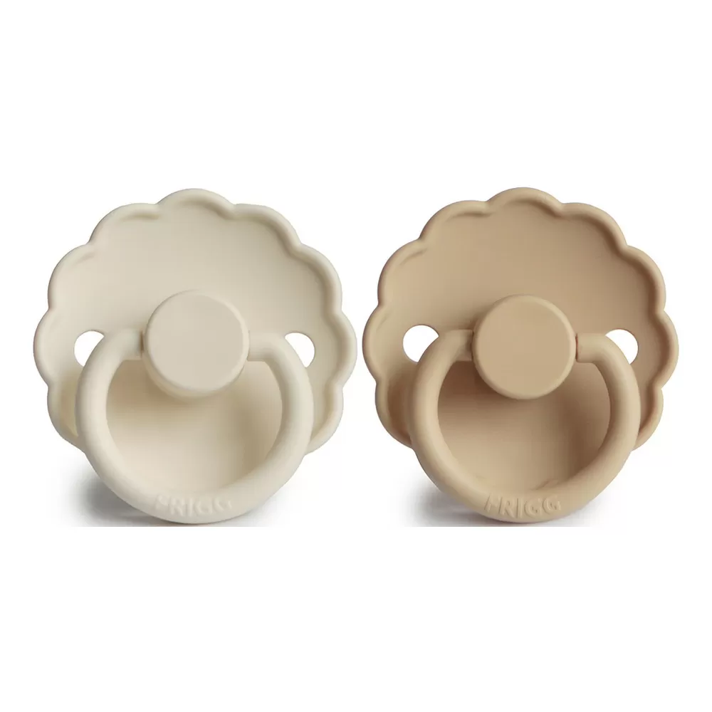 FRIGG Daisy Rund Silikone Cream/Crossiant - Flere størrelser