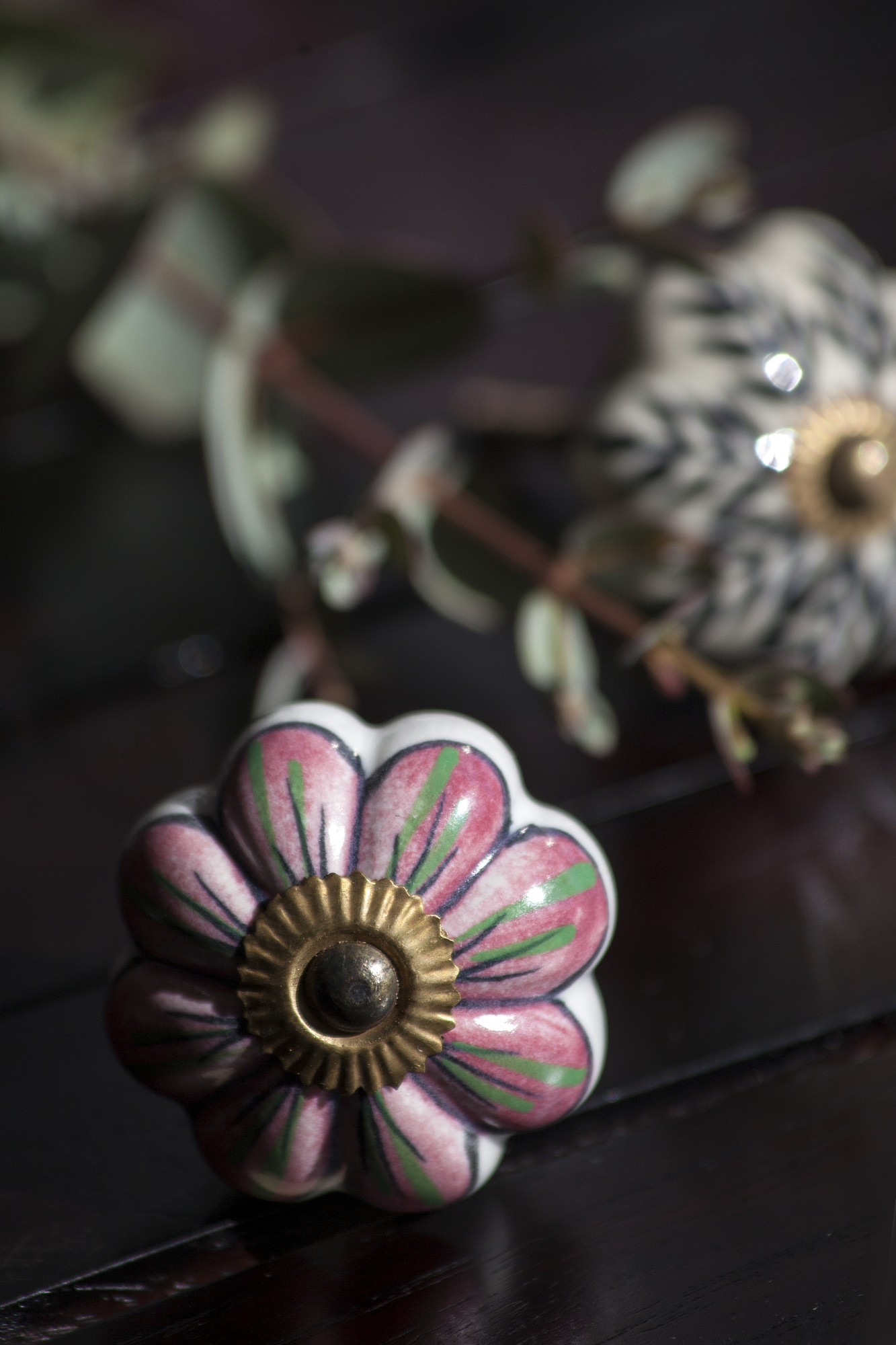 Türknauf 'Blume', pink, Ø 4,5 cm günstig bestellen