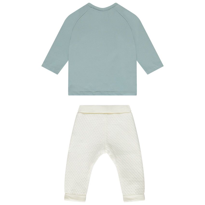 Ensemble 2 pièces matelassé pour bébé - Bleu moyen