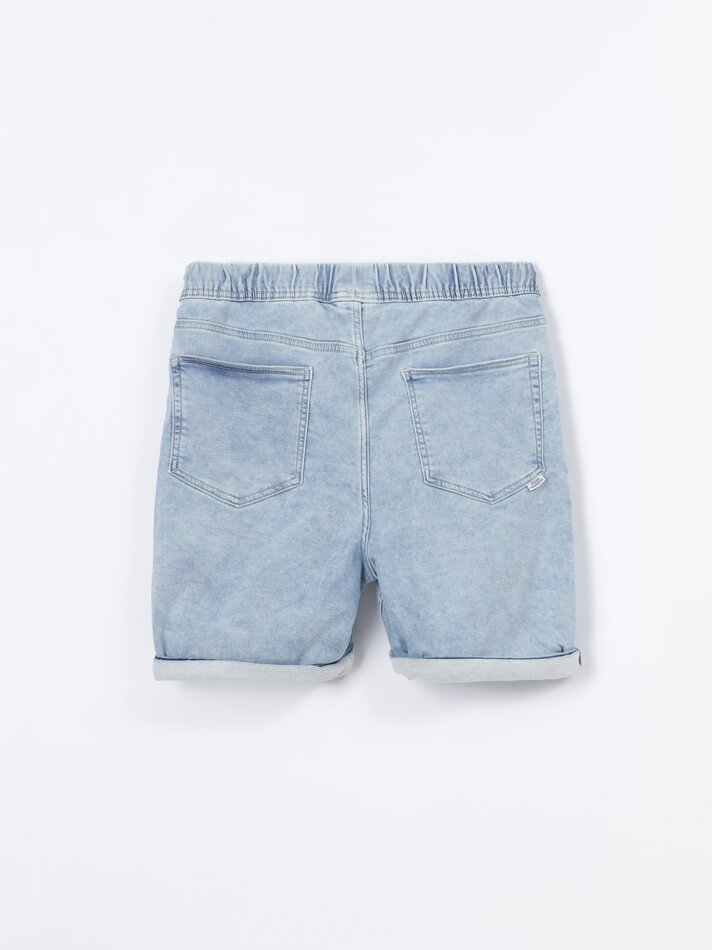 Bermuda de ganga jogger - Azul claro