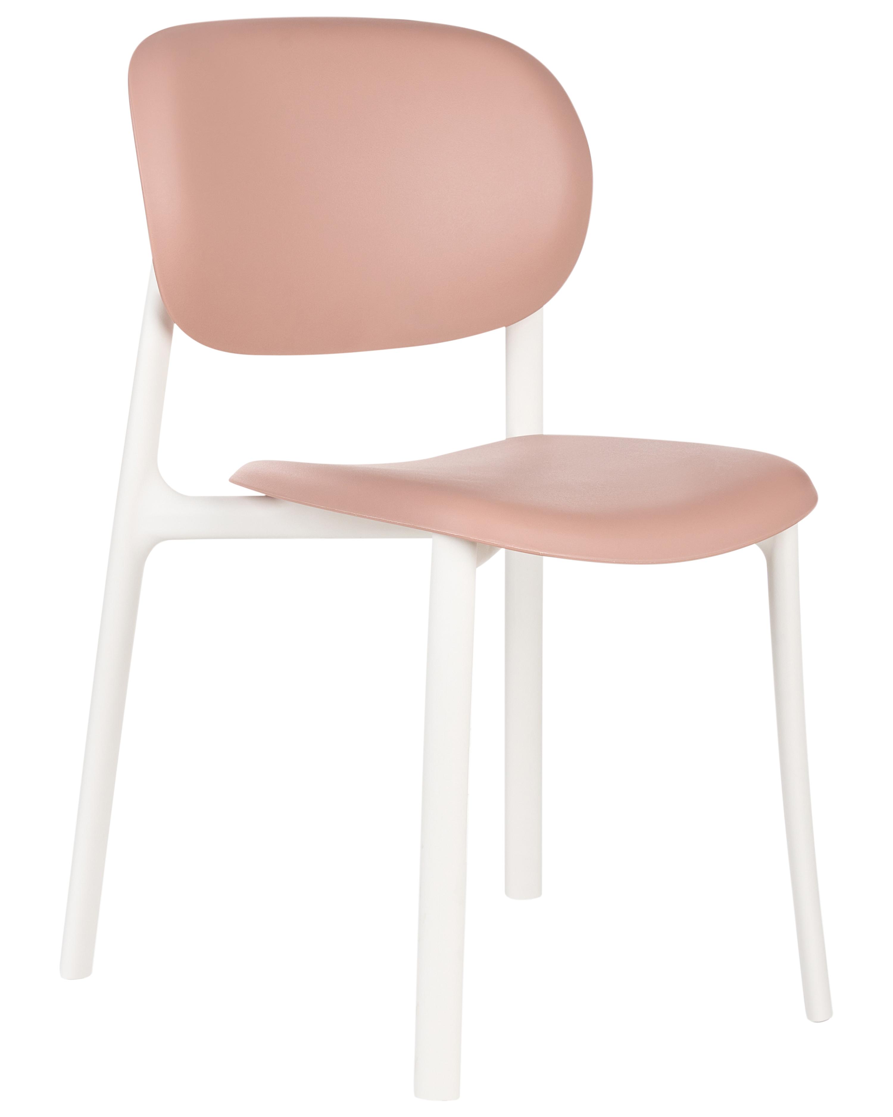 Set van 4 tuinstoelen MUSANO Pastelroze