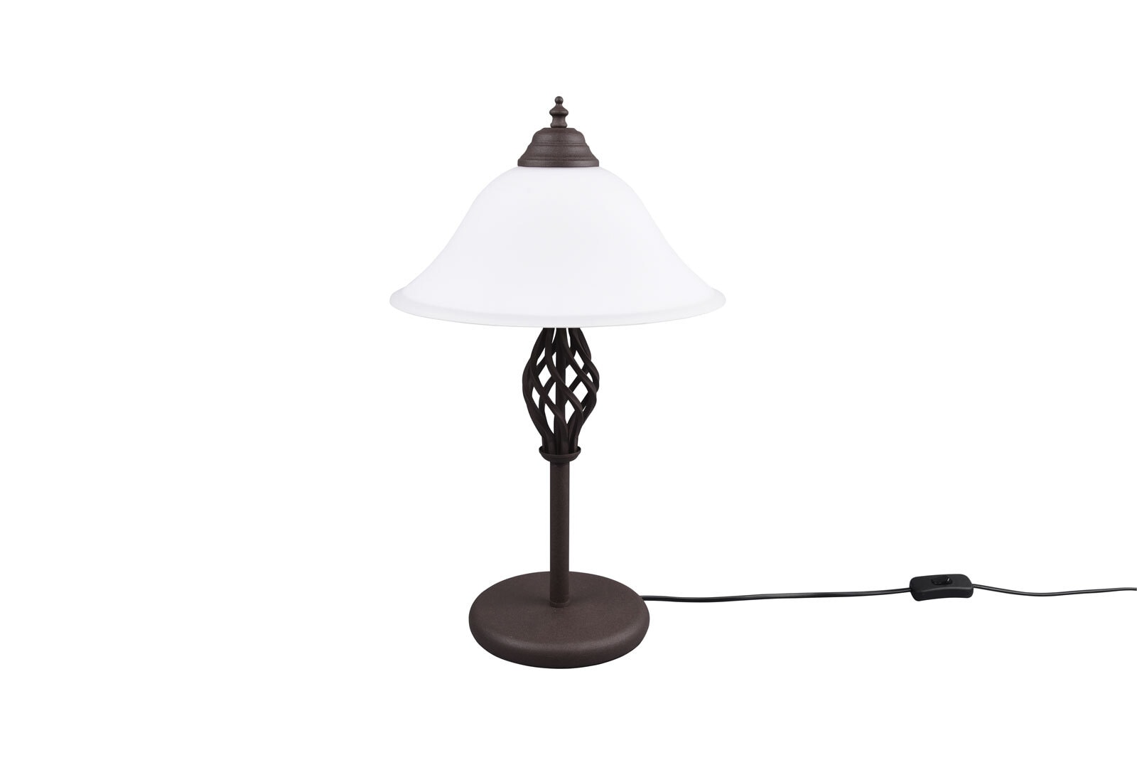 Rustica Tischleuchte braun, mehrfarbig, 501000224, D/H: 31/50 cm, Metall