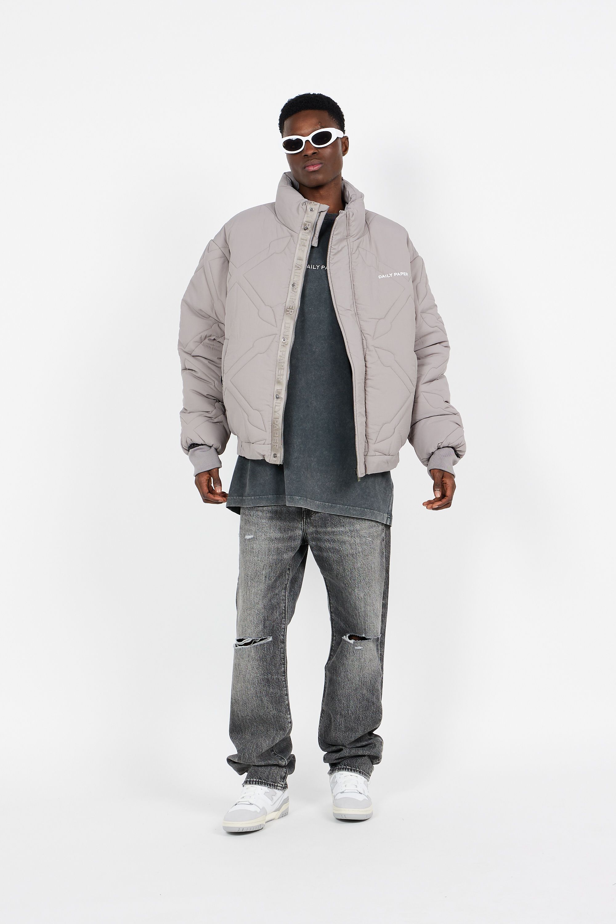 Daily Paper Doudoune runako puffer jacket Gris