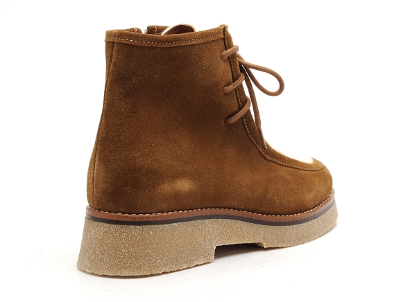 Reqins boots bottine plates femme aruba marron