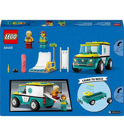 LEGO? City - Ambulance Og Snowboarder - 60403 - 79 Dele