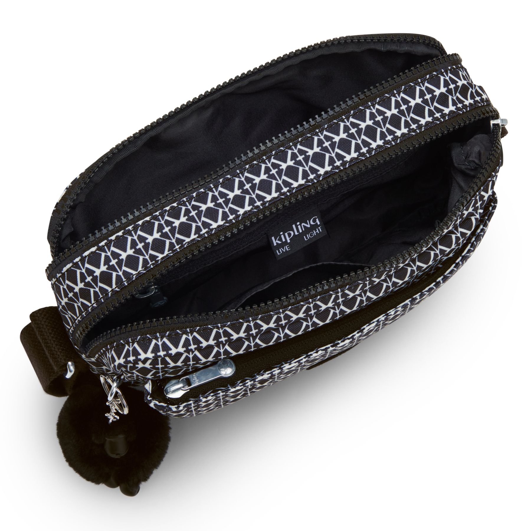 ABANU M Sac à Bandoulière de Taille Moyenne avec Sangle Réglable - Signature Print