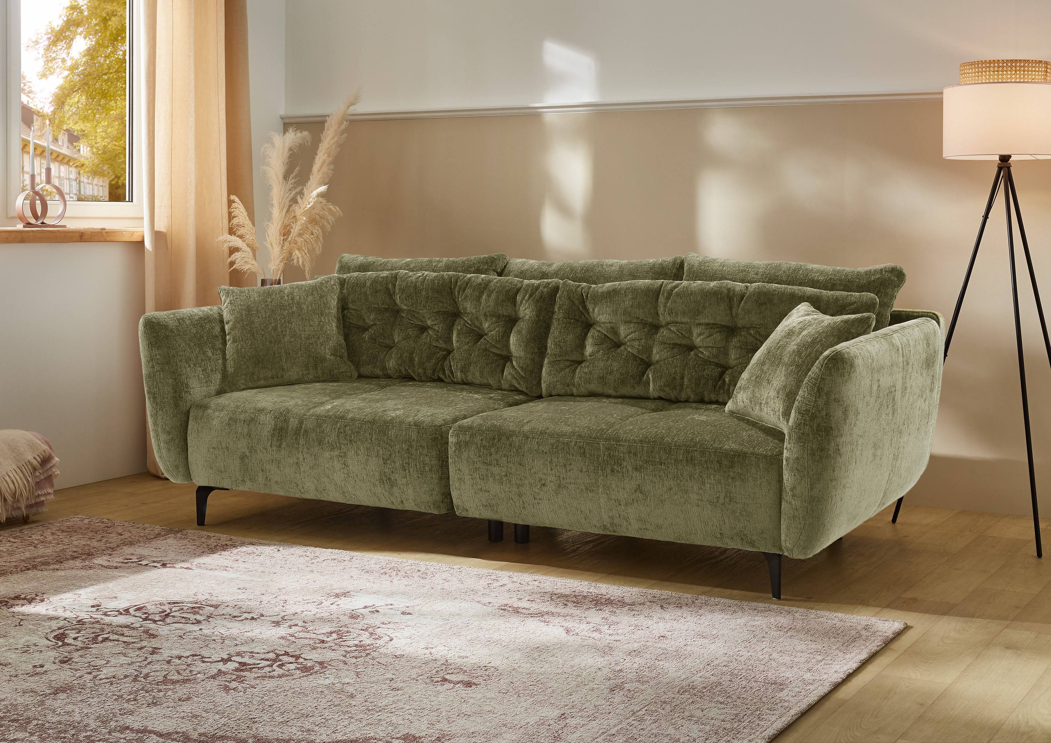 JOCKENHÖFER GRUPPE Big-Sofa Spa im Retrolook mit Wellenfederung