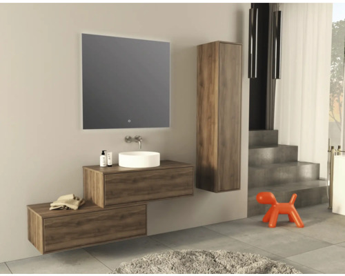Jungborn NOVE hoge kast, BxHxD 35 x 160 x 35 cm, frontkleur: mat notenhout, 55785