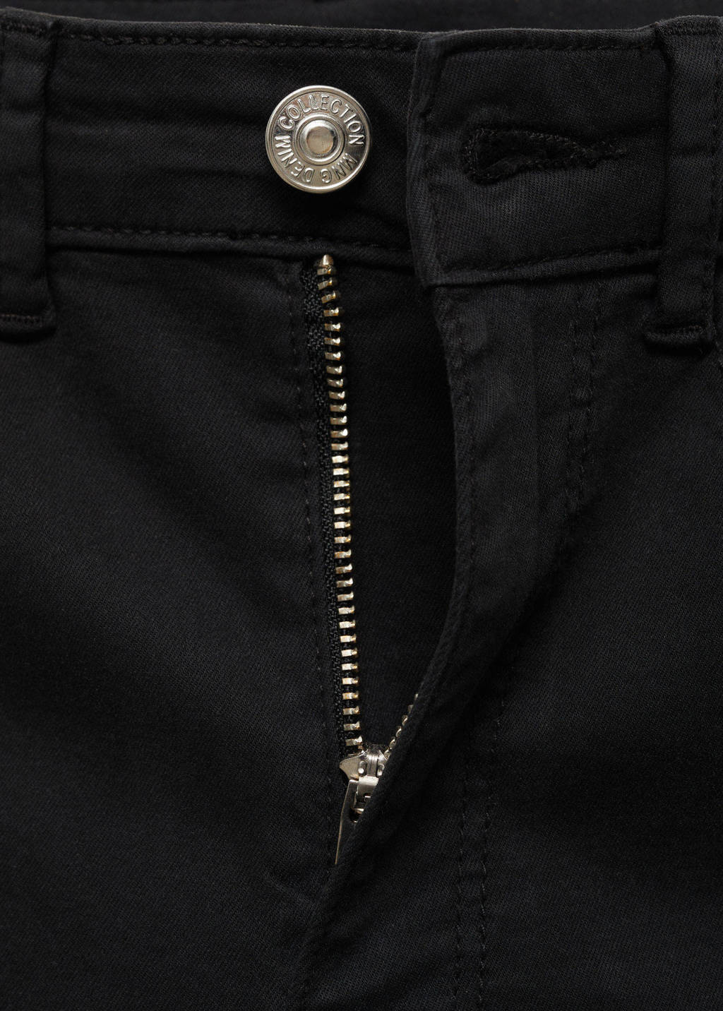 MANGO TEEN flared flared broek zwart