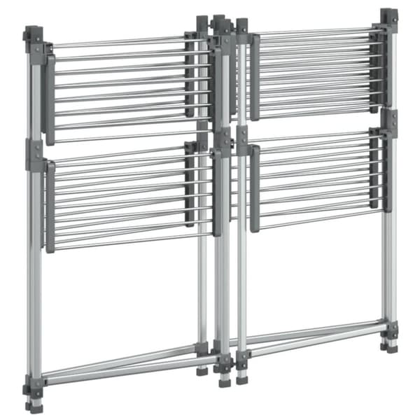 vidaXL Tørkestativ 107x107x120 cm aluminium