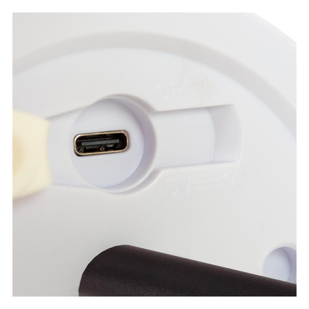 LED oplaadbare tafellamp Tyon in mat goud en wit, 2W, 140lm, IP65