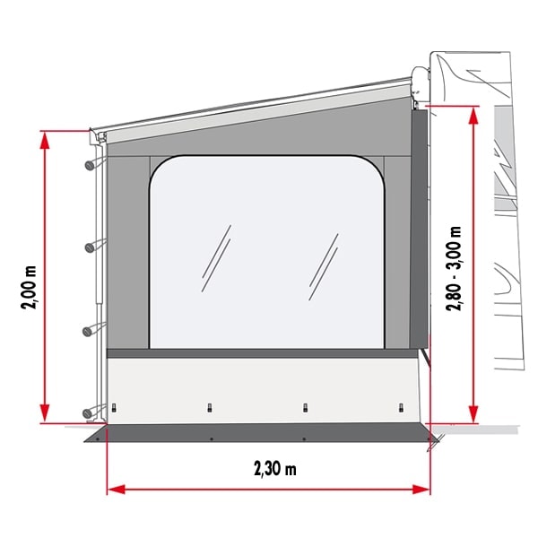 Paroi latérale Fiamma SIDE W PRO XXL