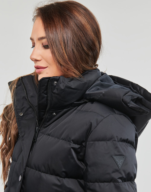 Guess - INES LONG DOWN JACKET - Noir