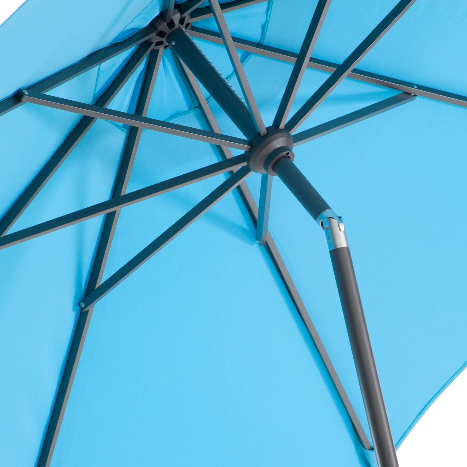 Intratuin parasol Trinidad lichtblauw 80+UV D 250 cm