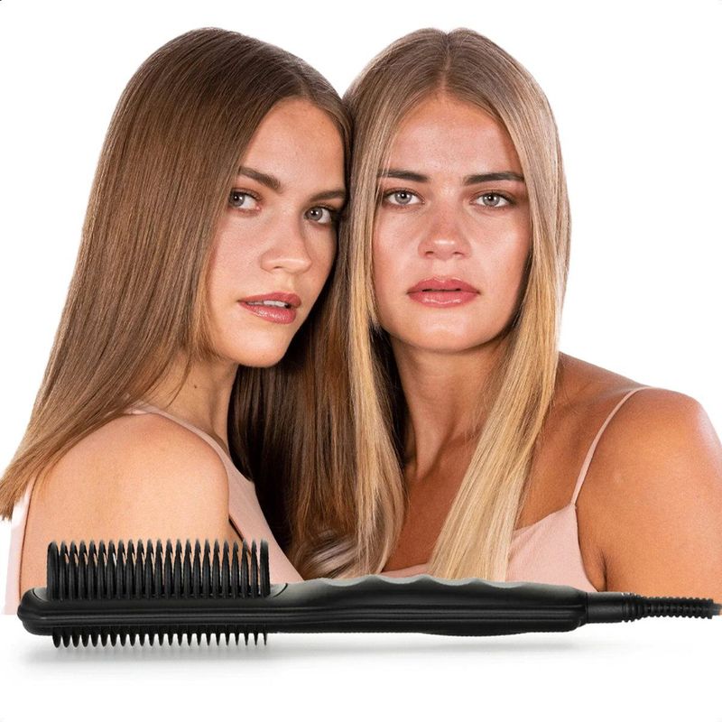 Max Pro - Silk Brush - Haarborstel - Zwart - Keramiek