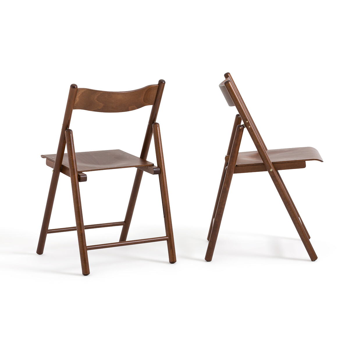 LA REDOUTE INTERIEURS<br>Conjunto de 2 cadeiras dobráveis, madeira de faia, Panni
